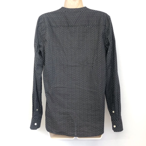 Lauren Jeans Co Black White Tuxedo Blouse - Picture 15 of 16